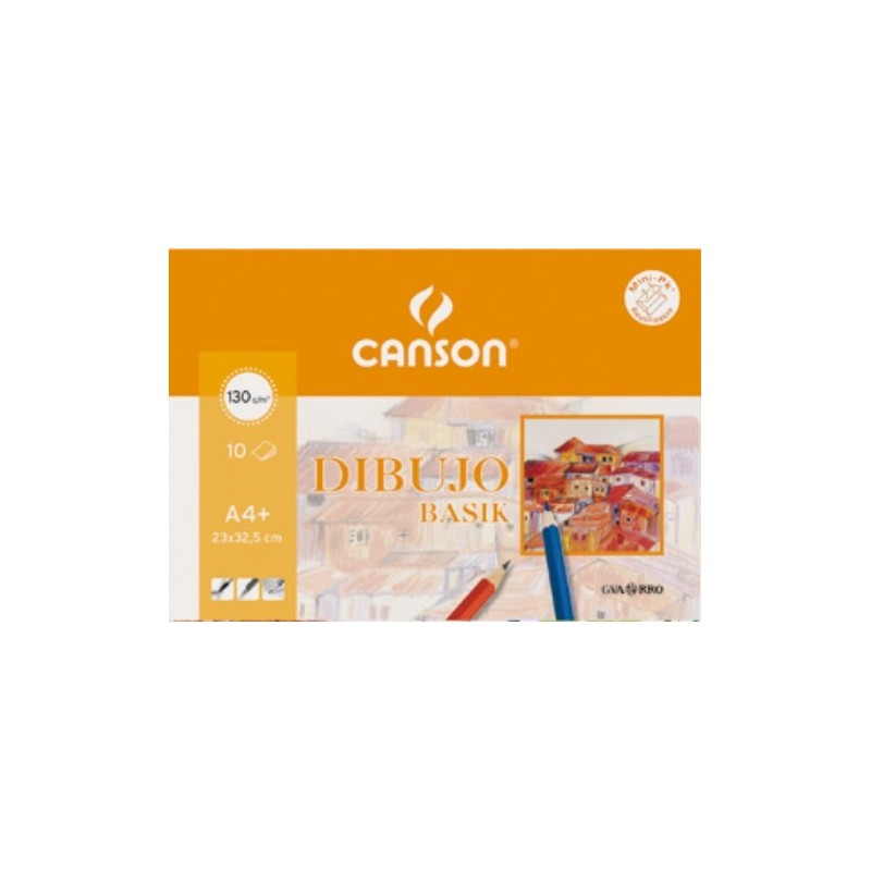 BLOC PAPEL GUARRÓ BASIK A4 130G 10 HOJAS CANSON