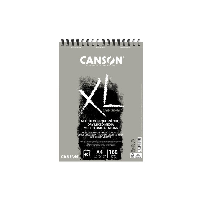 BLOCK DIBUJO CANSON XL SAND A3 160 G PACK 5