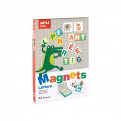 CAJA 60 IMANES APLI KIDS "MAGNETS: LETRAS"