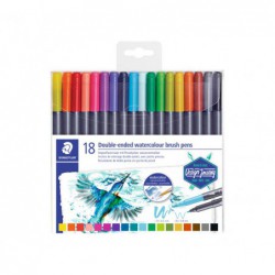 ESTUCHE 18 ROTULADORES STAEDTLER MARSGRAPHIC DUO 3001