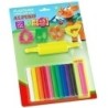 PLASTILINA ALPINO BLISTER 12 ROLLITOS 17G