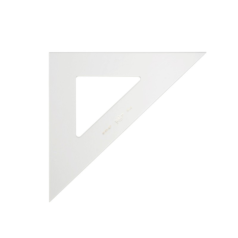 ESCUADRA TRANSPARENTE 35 CM FAIBO