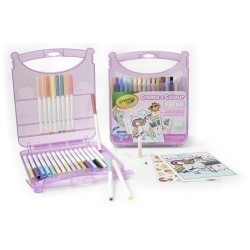 JUEGO CRAYOLA MALETÍN ROTULADORES 65 UNIDADES