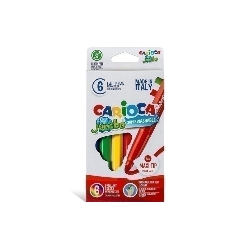 SET 6 ROTULADORES JUMBO CARIOCA