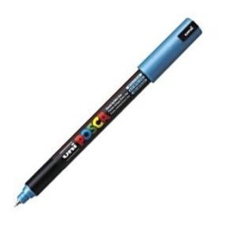 MARCADOR UNI-BALL POSCA PC-1MR AZUL METÁLICO EXTRAFINO 0.7MM