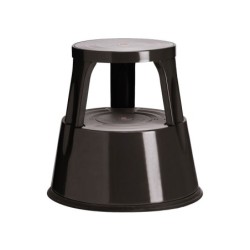 TABURETE 2 PELDAÑOS NEGRO A-SERIES