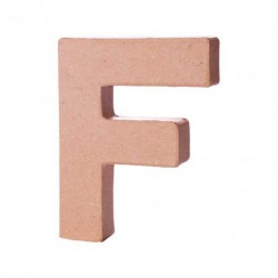 LETRA DE PAPEL MACHÉ INNSPIRO "F" 10Cm