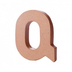 LETRA DE PAPEL MACHÉ INNSPIRO "Q" 10Cm