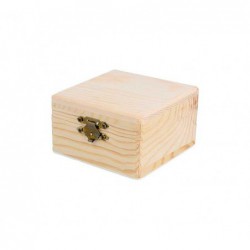 CAJA MADERA DE PINO INNSPIRO CUADRADA 8,5x8,5x5cm