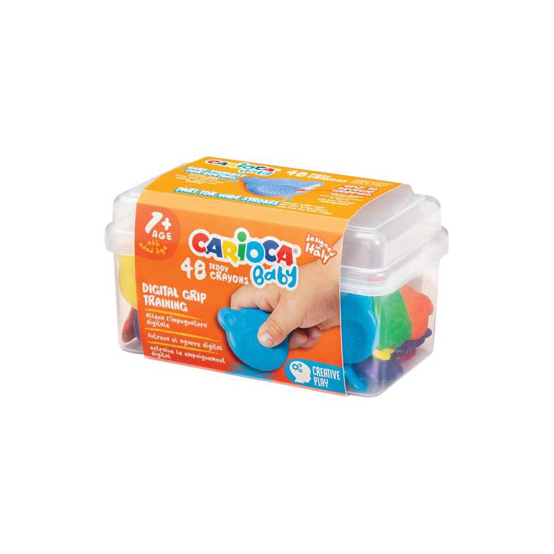 Carioca Teddy Baby Crayons - Pack of 6