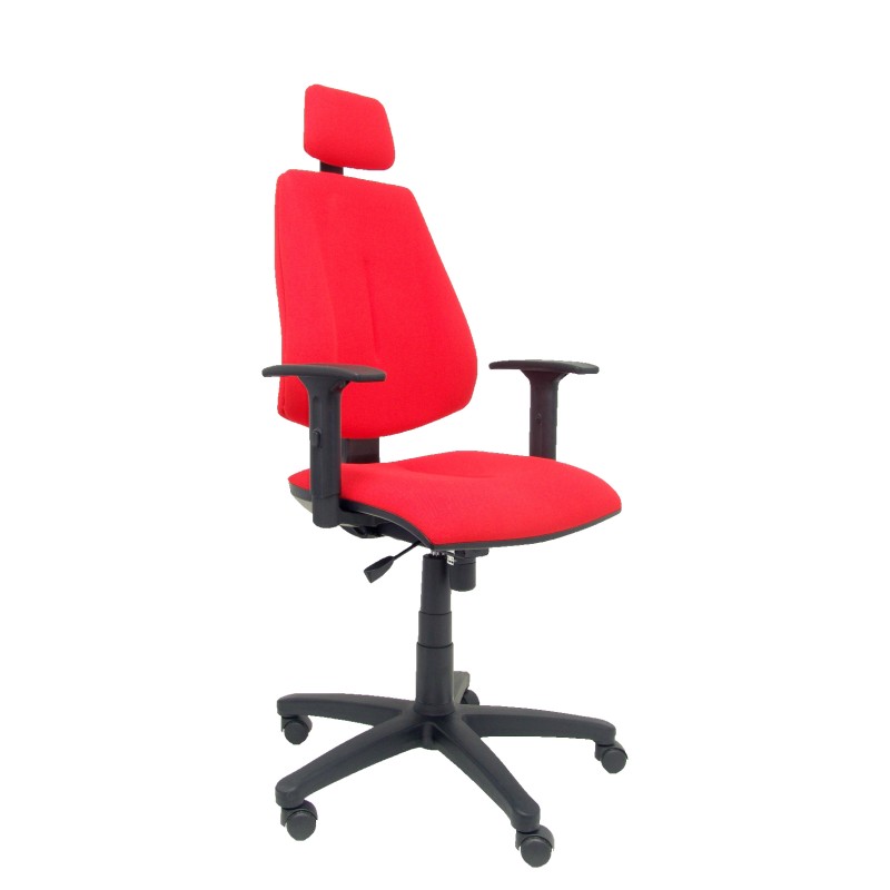 SILLÓN MONTALVOS DIRECCIÓN ASIENTO ROJO CABECERO BRAZOS REGULABLES PIQUERAS Y CRESPO