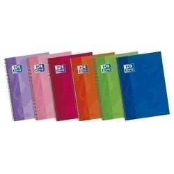 BLOCK OXF.SCH.EXTRA Fº 80H HZT COL PACK5