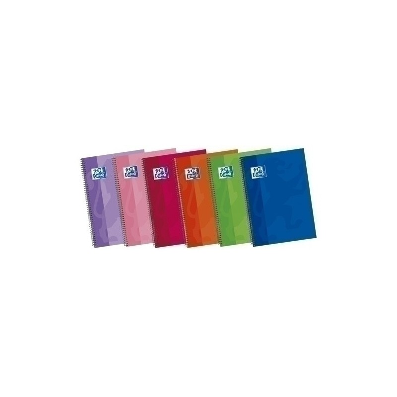 BLOCK OXF.SCH.EXTRA Fº 80H HZT COL PACK5