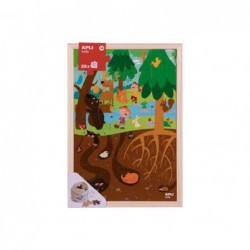 CAJA PUZZLE NIVELES APLI KIDS "EL BOSQUE"