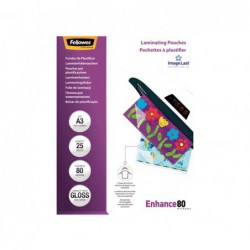 PACK 25 FUNDAS BRILLO FELLOWES PARA PLASTIFICAR A3 80 MICRAS