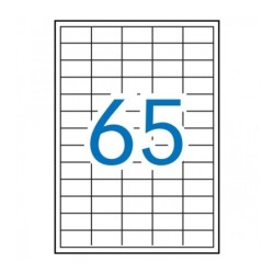 ETIQUETA AUTOADHESIVA BLANCA PLAZA DESMONTABLE 38X21.2MM 100 HOJAS APLI