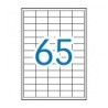 ETIQUETA AUTOADHESIVA BLANCA PLAZA DESMONTABLE 38X21.2MM 100 HOJAS APLI