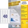 ETIQUETA AUTOADHESIVA BLANCA RECTANGULAR 4000 PIEZAS AVERY
