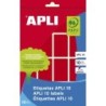 ETIQUETA AUTOADHESIVA ROJA RECTÁNGULO 128 PZ APLI