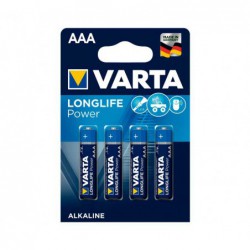 BLÍSTER 4 PILAS VARTA AAA LONGLIFE POWER LR03