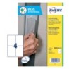 ETIQUETA TRANSPARENTE A4 ANTIBACTERIANA 139X99,1MM AVERY