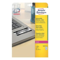 ETIQUETAS ALTA RESISTENCIA PLATA A4 210X297MM AVERY