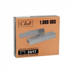 CAJA 1000 GRAPAS OFFICE CLUB 23/17 GALVANIZADAS