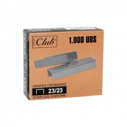 CAJA 1000 GRAPAS OFFICE CLUB 23/23 GALVANIZADAS