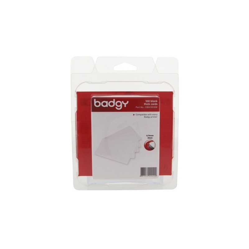 TARJETAS PVC 100 UDS BADGY EVOLIS