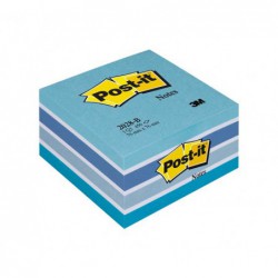 CUBO 450h NOTAS POST-IT REPOSICIONABLES 76x76mm AZUL PASTEL