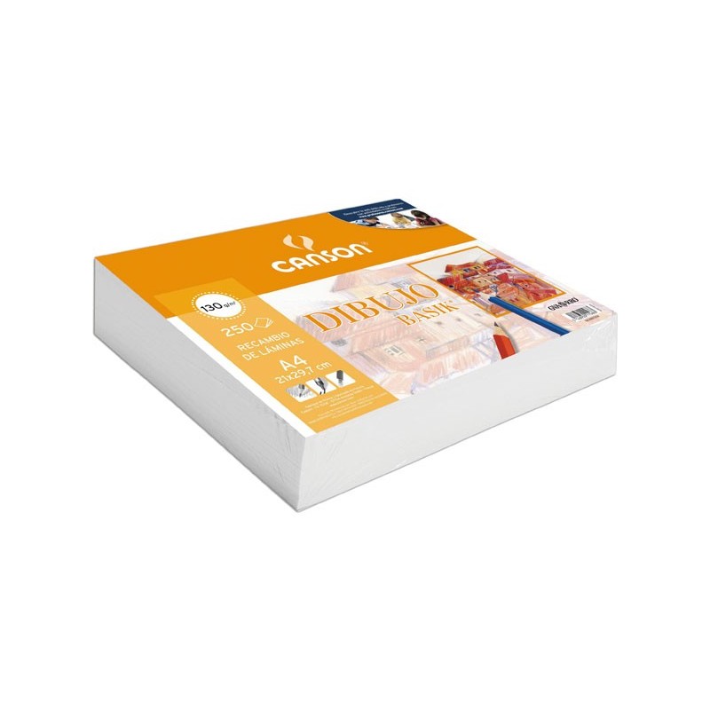 PAPEL BASIK CANSON A4 130G LISO PACK 250