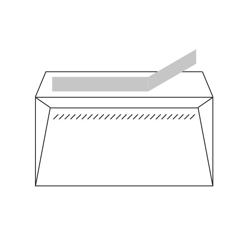 CAJA 500 SOBRES SAM 110X220 90G VENTANA IZQUIERDA BLANCOS