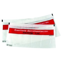 SOBRES ADHESIVOS PACK LIST 225X115MM TEXTO IMPRESO C1000