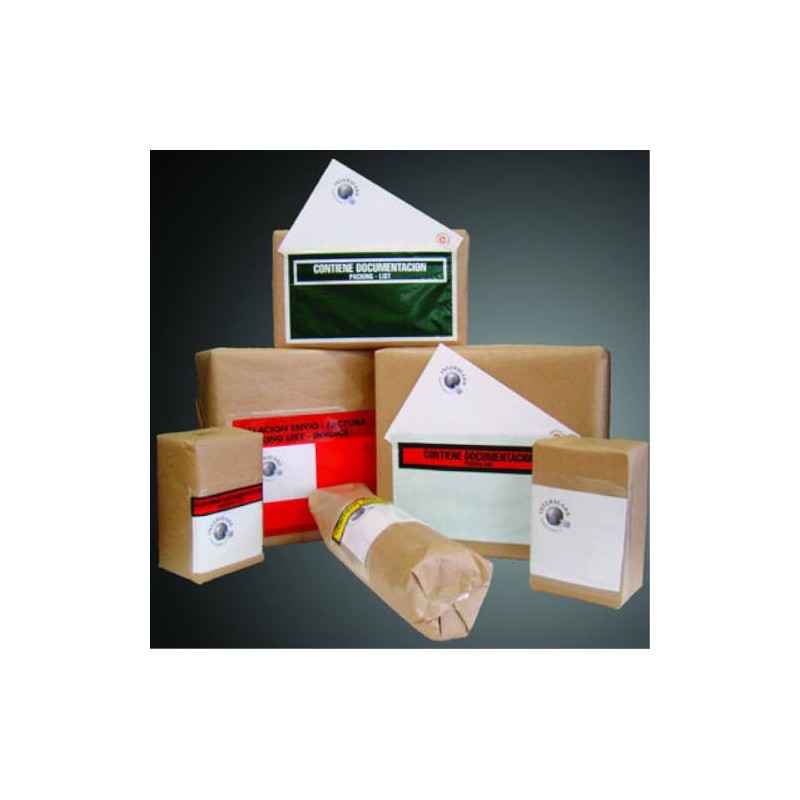 SOBRES ADHESIVOS PACK LIST 310X230MM TRANSPARENTE C500