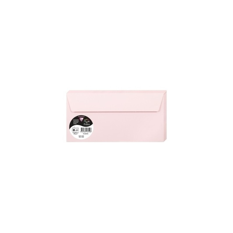 SOBRES CLAIREFONTAINE DL 110X220MM ROSA P20