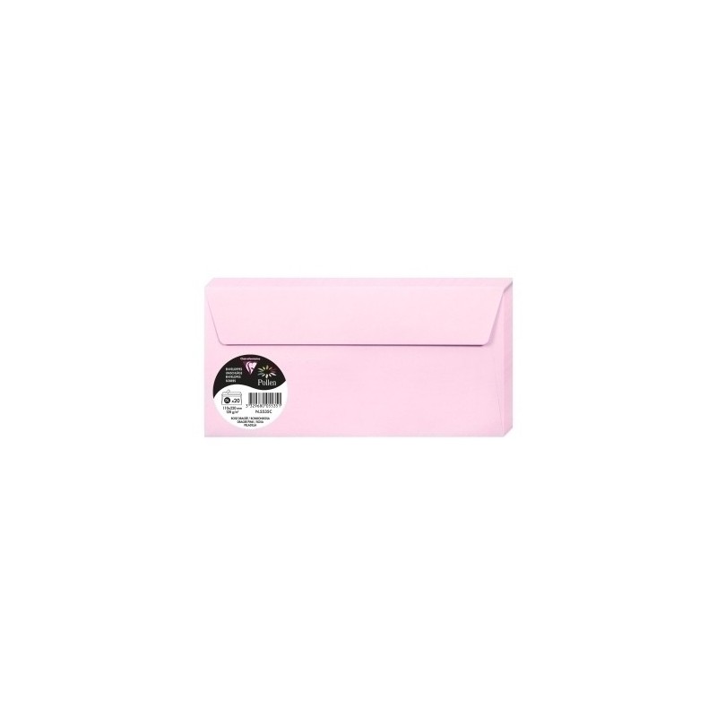 SOBRES CLAIREFONTAINE DL 110X220MM ROSA P20