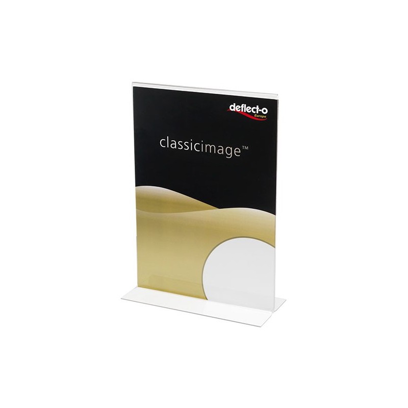 EXPOSITOR DE PARED A5 TRANSPARENTE DEFLECTO