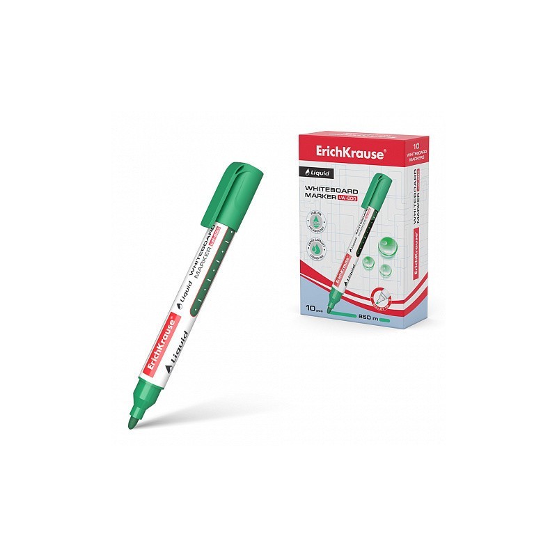 MARCADOR PIZARRA BLANCA LIQUID LW-600 VERDE ERICH KRAUSE