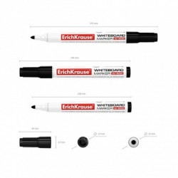 MARCADOR PIZARRA BLANCA W-500 NEGRO ERICH KRAUSE