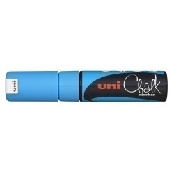ROTULADOR UNI-BALL CHALK MARKER PWE-8K AZUL CLARO