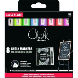 ROTULADORES UNIBALL PWE 5M EFECTO TIZA PACK 8