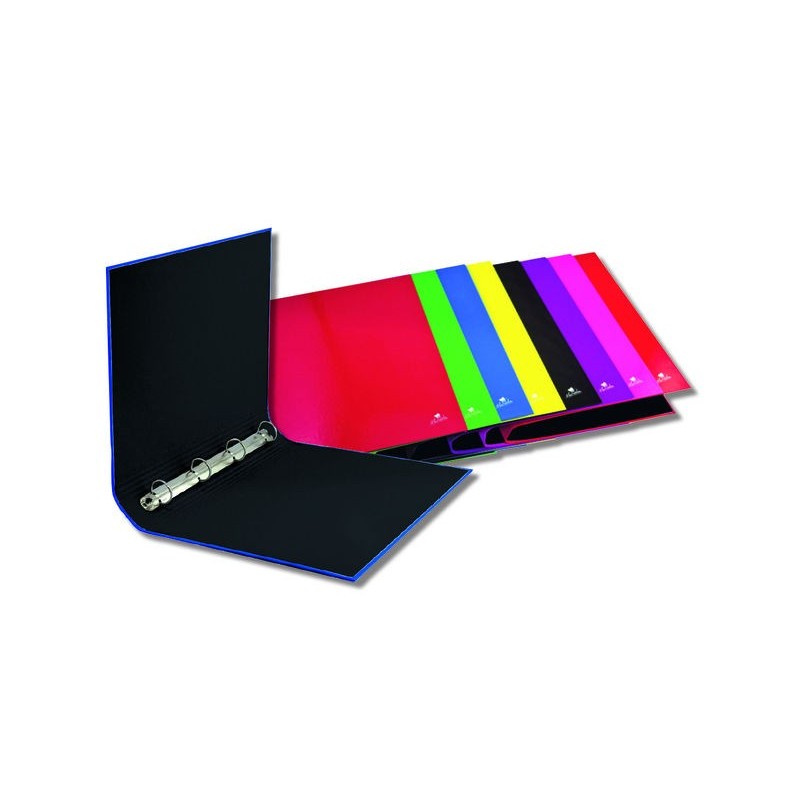 CARPETA CARTÓN FORRADO FOLIO 2 ANILLAS 40 MM SURTIDO FLUOR MARIOLA