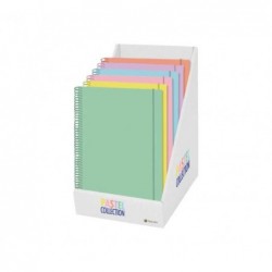 PACK 12 CUADERNOS A4 PASTEL TAPA SOFT FORRADA