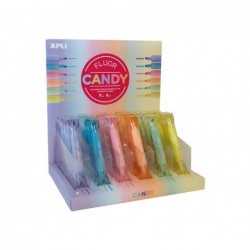 EXPOSITOR 36 u. MARCADORES APLI FLUOR CANDY