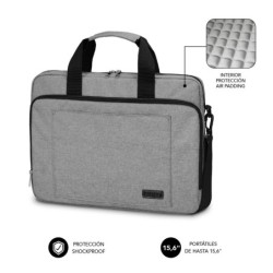 MALETIN AIR PADDING 15.6" GRIS SUBBLIM
