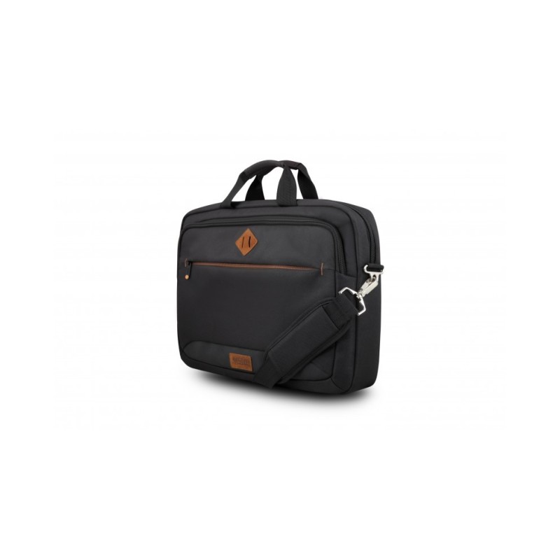 MALETIN ECOLOGICO TOPLOADER 15.6" NEGRO URBAN FACTORY