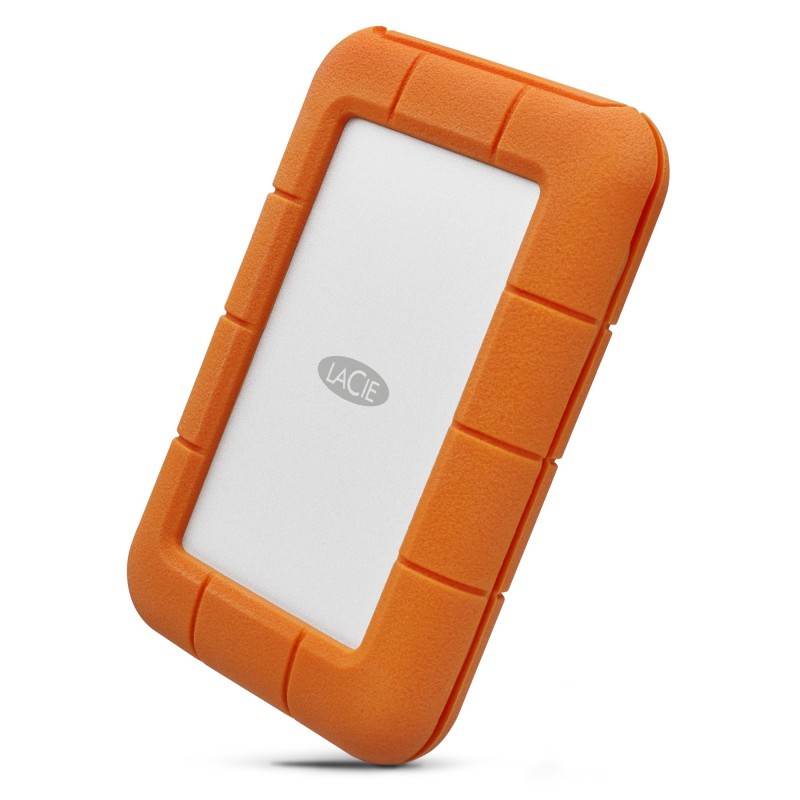DISCO DURO EXTERNO 5TB 2.5" USB-C GRIS/AMARILLO LACIE RUGGED