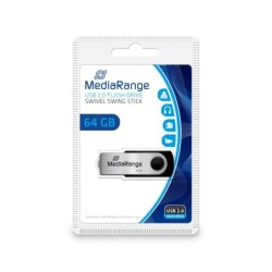 MEMORIA USB 64GB USB-A/MICRO-USB NEGRO/PLATA MEDIARANGE
