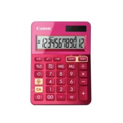 CALCULADORA CANON LS-123K SOBREMESA ROSA