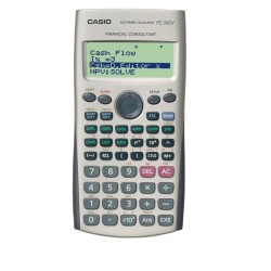 CALCULADORA CASIO FC-100V FINANCIERA 12 DÍGITOS GRIS